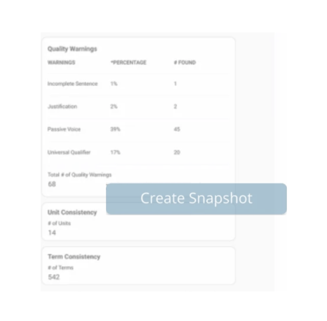 QVscribe 6: Snapshots